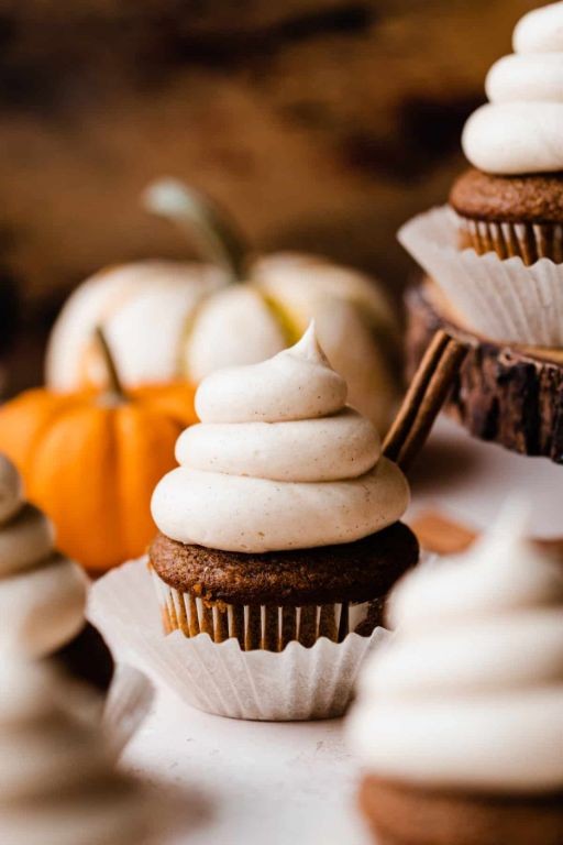 Pumpkin Cupcakes with Brown Butter Frosting