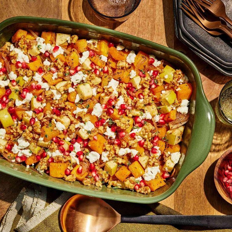 Pumpkin Spice Butternut Squash Casserole