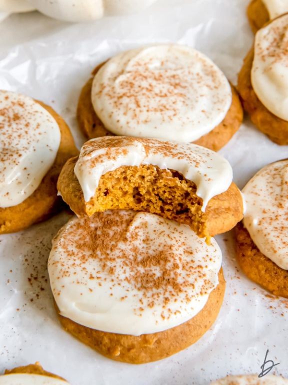 Pumpkin Spice Cookies with Cream Cheese Frosting