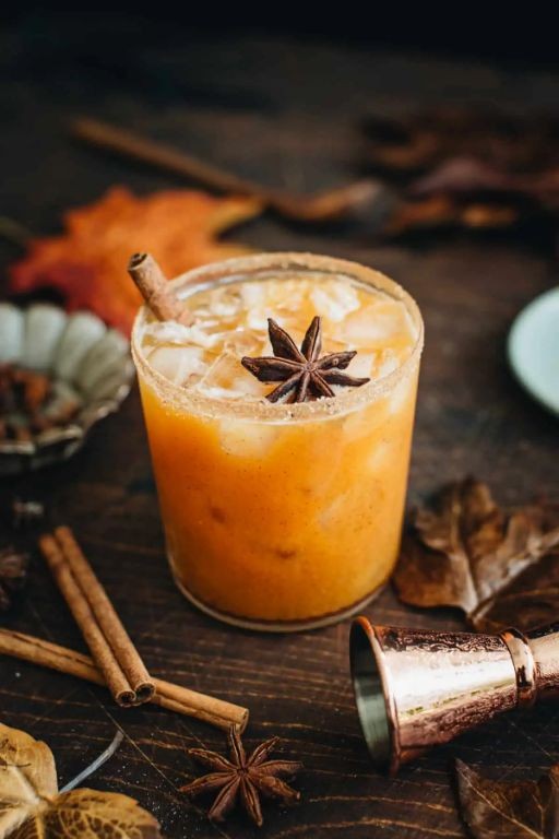 Pumpkin Spice Eggnog Margarita