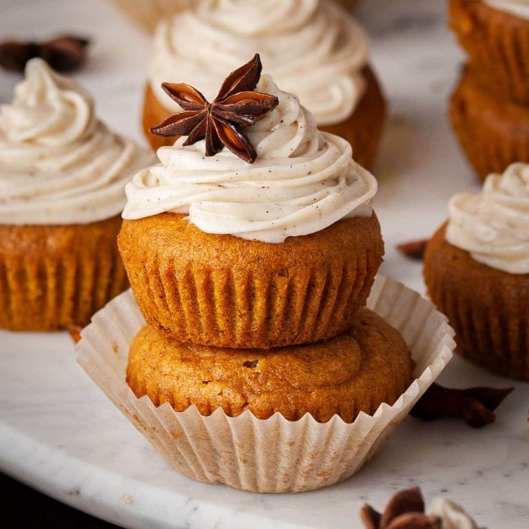 Pumpkin Spice Mug Muffin with Cream Cheese Frosting