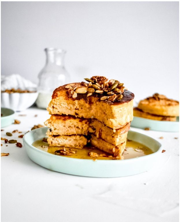 Pumpkin Spice Souffle Pancakes