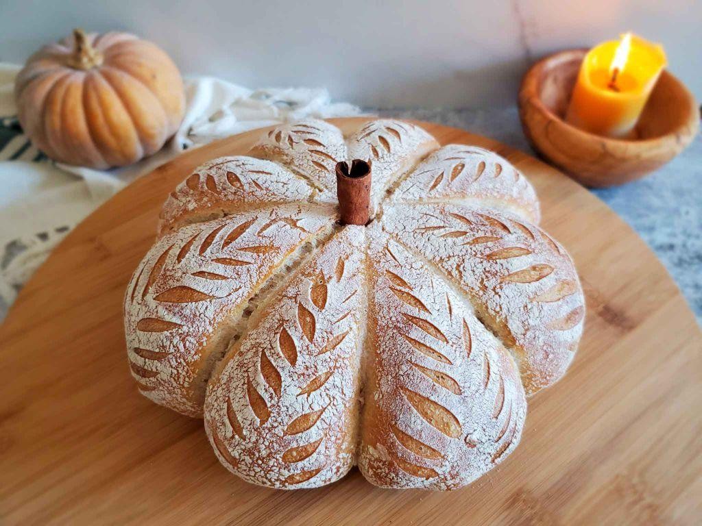Pumpkin Spice Sweet Sourdough Bread