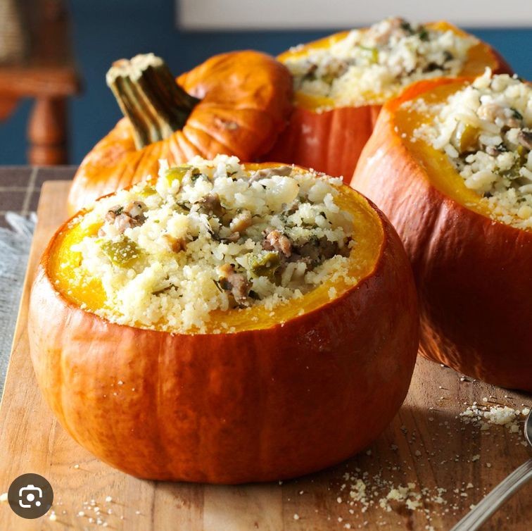 Pumpkin and Chorizo Stuffed Peppers