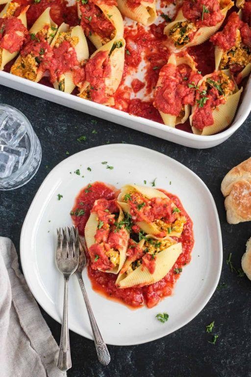 Pumpkin and Kale Stuffed Shells