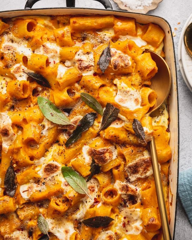 Pumpkin and Sage Pasta Bake