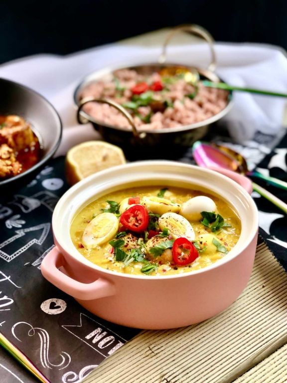Quail Egg Curry with Coconut Milk