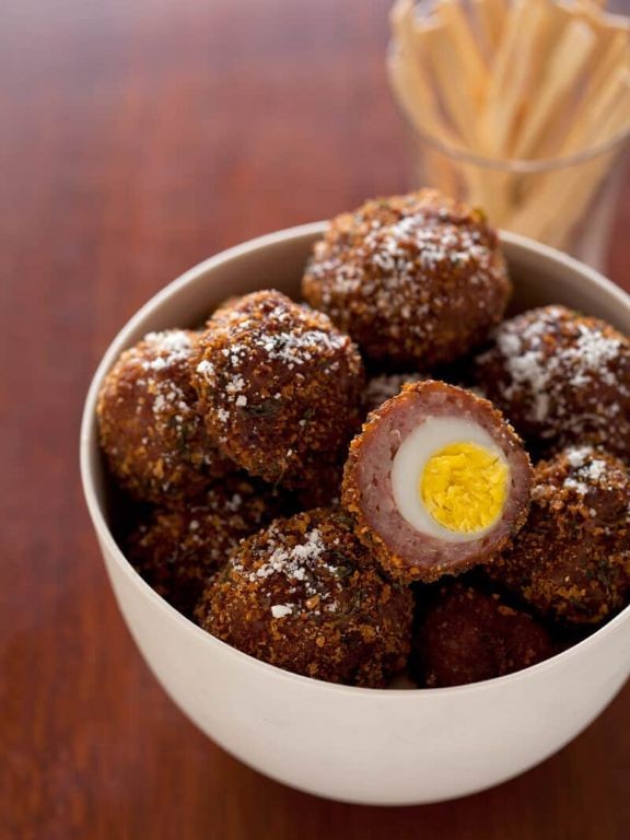 Quail Egg Scotch Eggs with Sausage