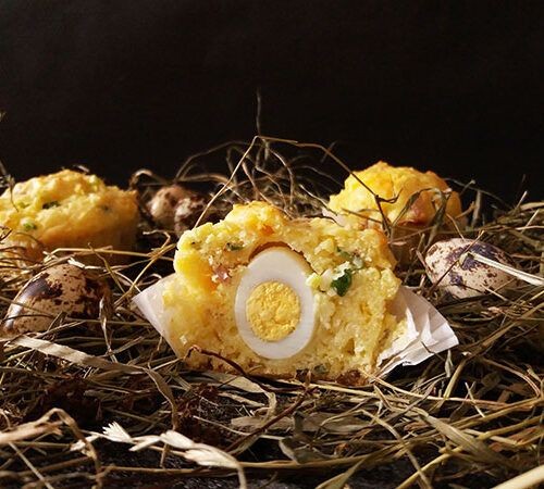 Quail Egg and Bacon Breakfast Muffins