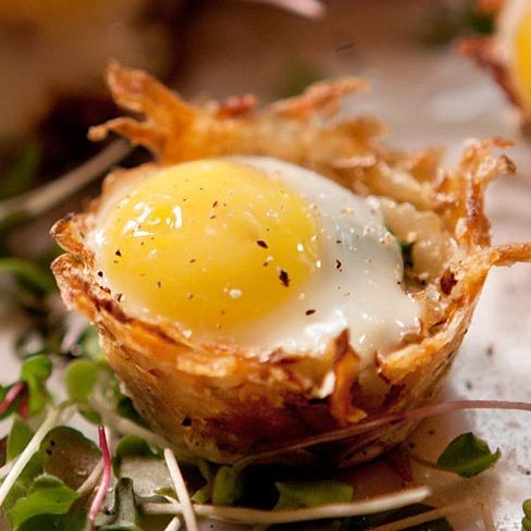 Quail Egg and Potato Hash