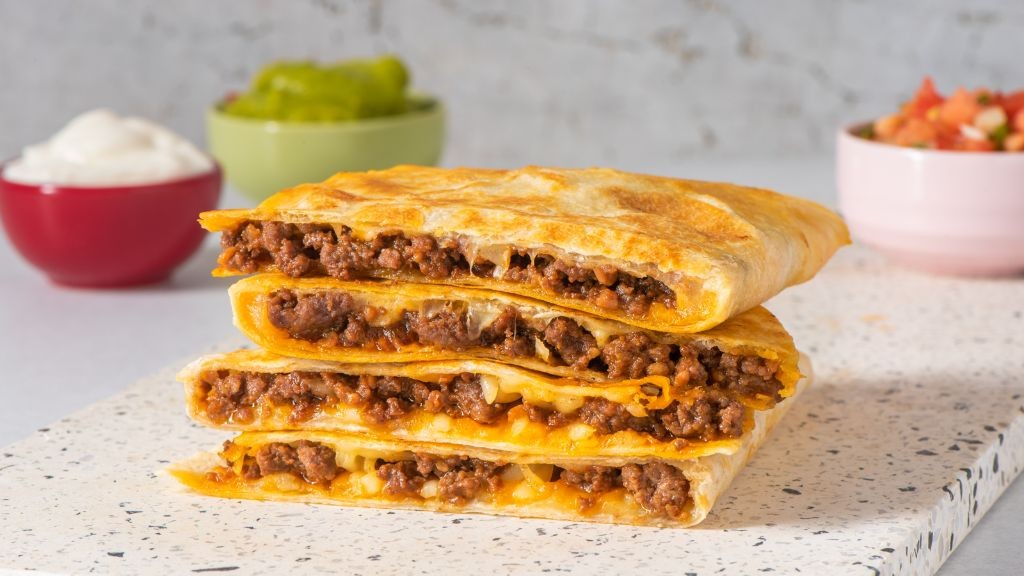 Quick Beef and Cheese Quesadillas