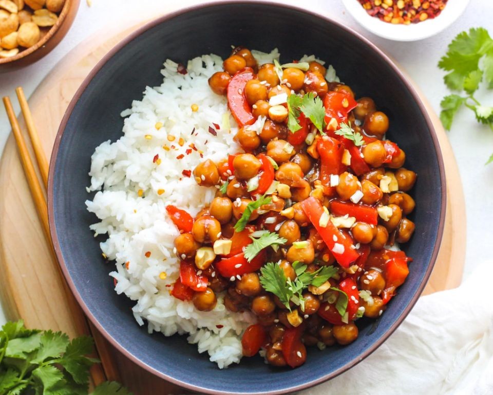 Quick Chickpea and Vegetable Stir-Fry