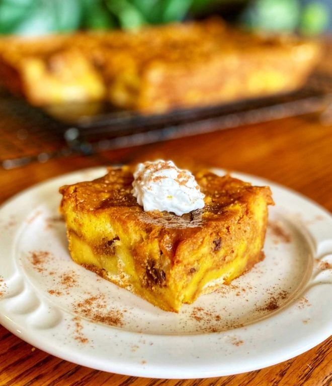 Quick Pumpkin Spice Bread Pudding