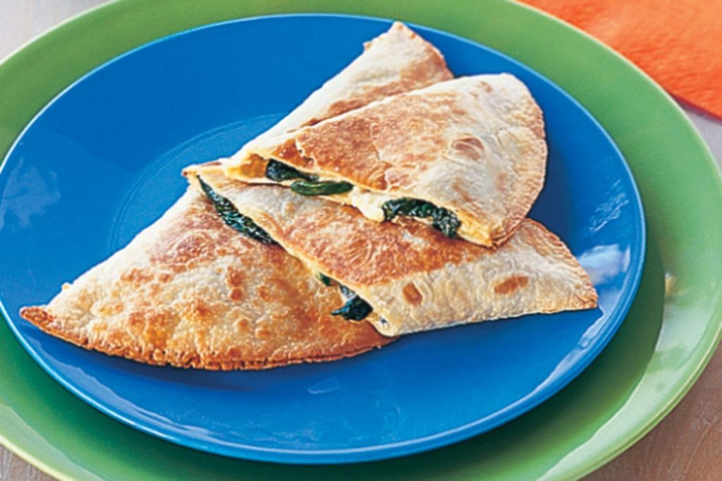 Quick Spinach and Cheese Quesadillas