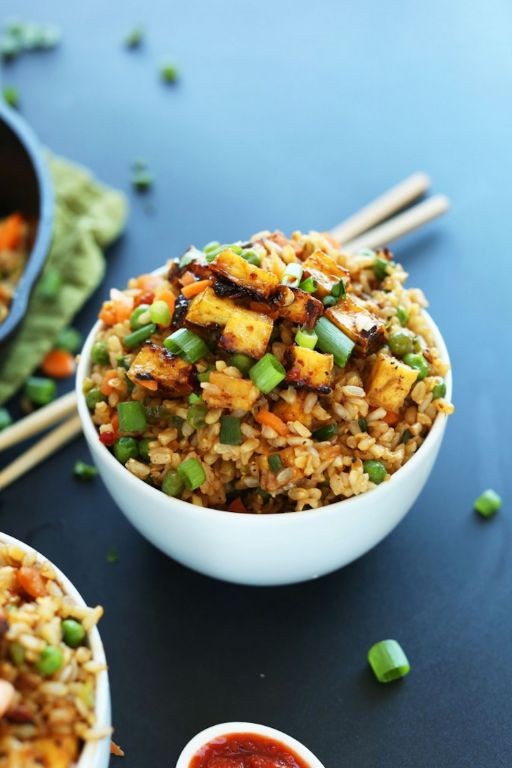 Quick Veggie Fried Rice with Tofu