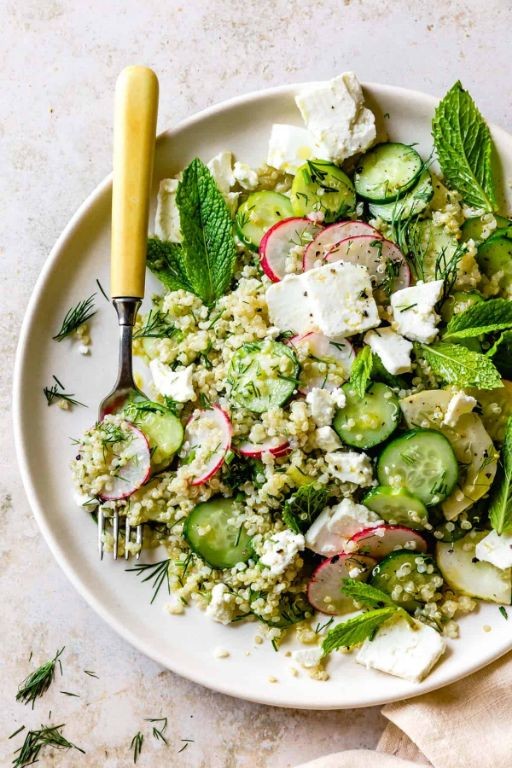 Quinoa Salad with Cucumber and Mint