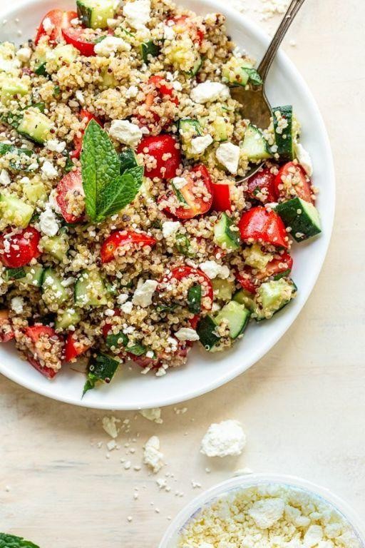 Quinoa Tabbouleh with Cucumber and Mint