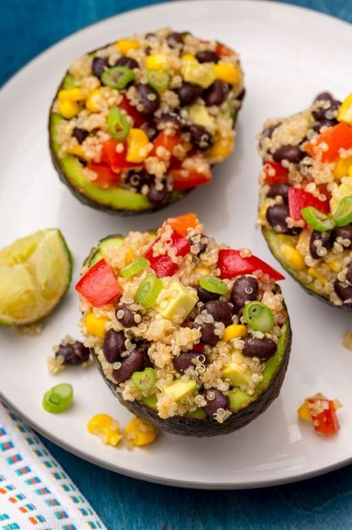 Quinoa and Avocado Stuffed Tomatoes