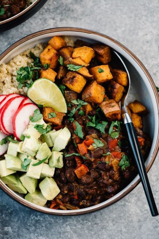 Quinoa and Black Bean Buddha Bowls