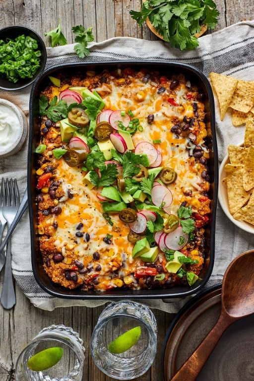 Quinoa and Black Bean Casserole