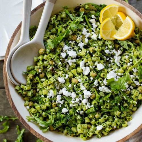Quinoa and Kale Pesto Pasta