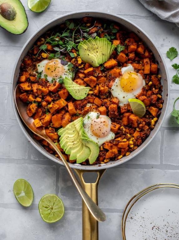 Quinoa and Sweet Potato Hash