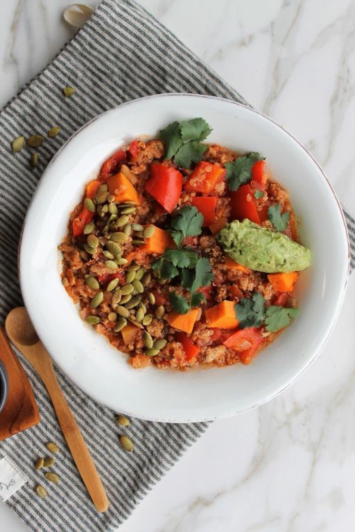 Quinoa and Sweet Potato Taco Soup