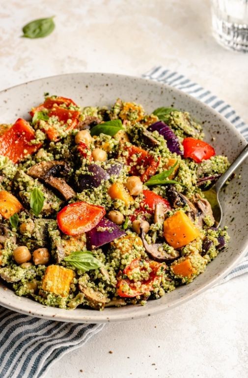 Quinoa and roasted vegetable salad