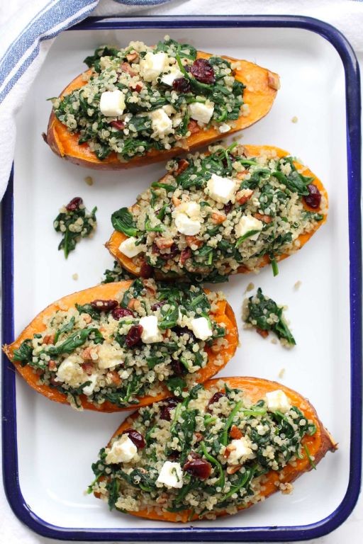 Quinoa-Stuffed Mini Potatoes with Pesto