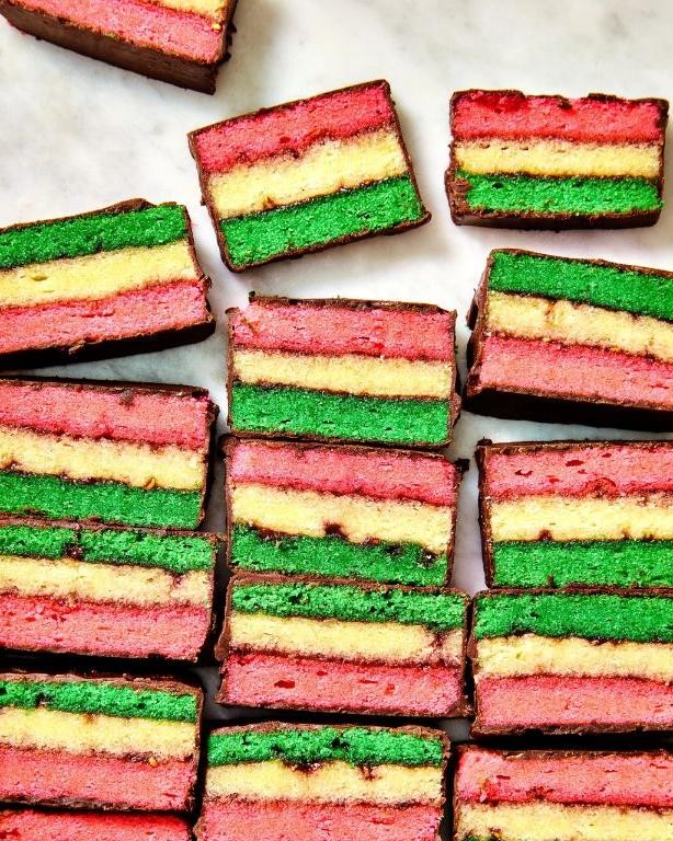 Rainbow Almond Flour Cookies