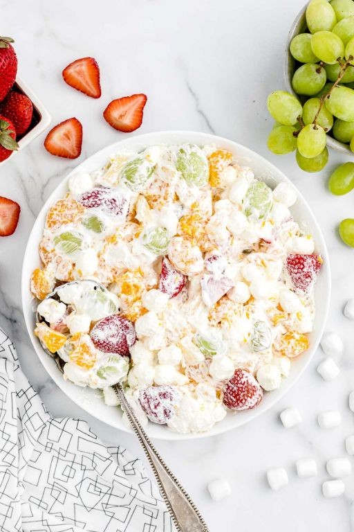 Rainbow Fruit Salad with Vanilla Cool Whip