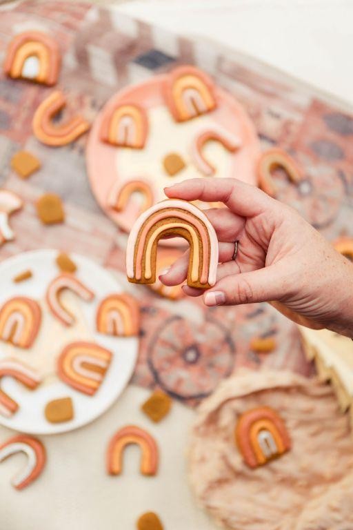 Rainbow Gingerbread Cookies