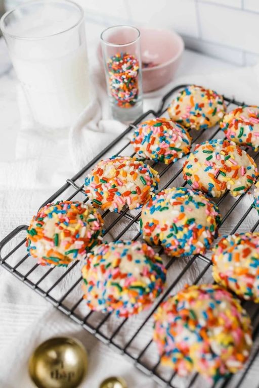 Rainbow Sprinkle Butter Cookies