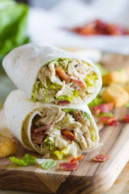 Ranch Chicken Caesar Wrap