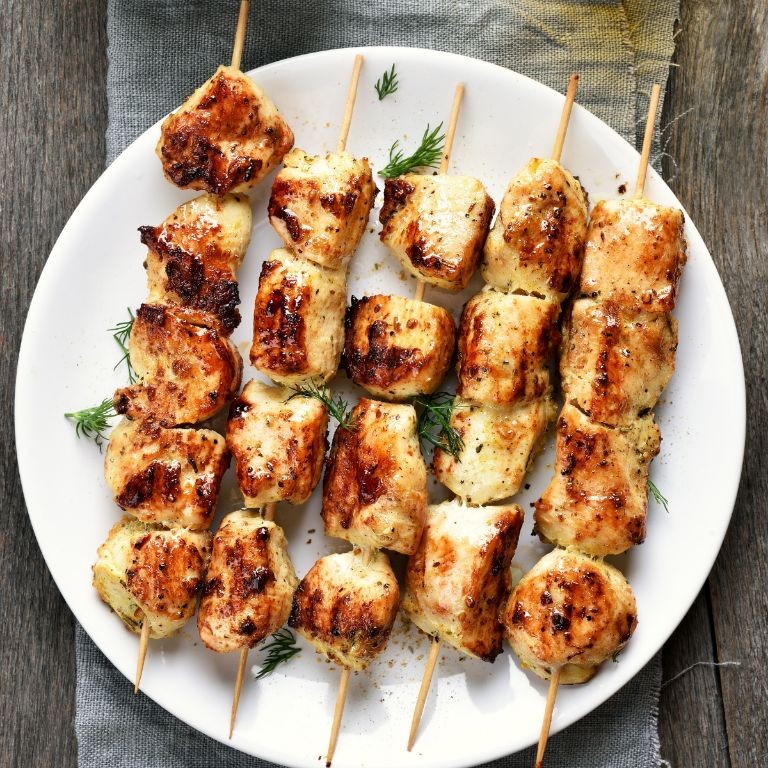 Ras el Hanout Spiced Chicken Skewers