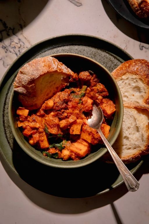Ras el Hanout Sweet Potato and Chickpea Stew