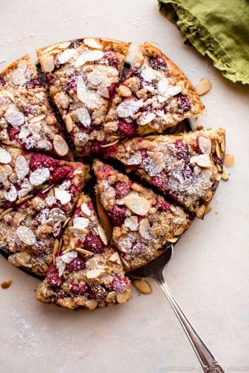 Raspberry Almond Crumb Cake