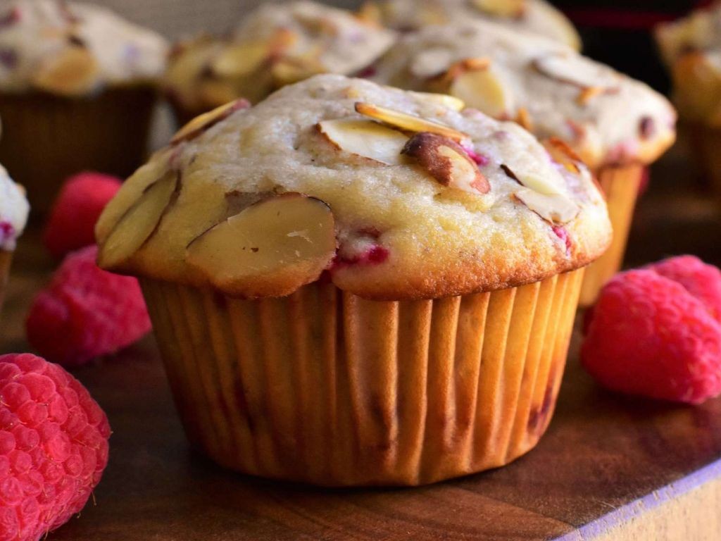 Raspberry Almond Gluten Free Muffins