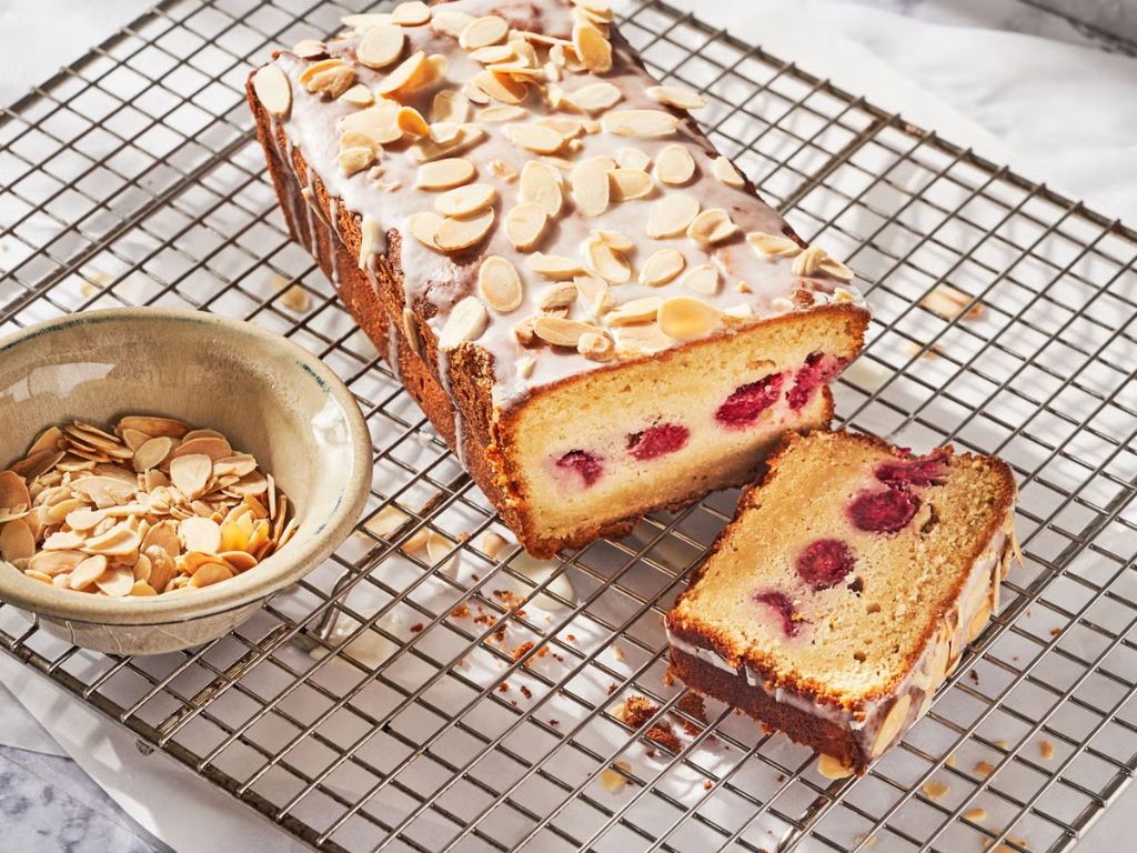 Raspberry Almond Pound Cake