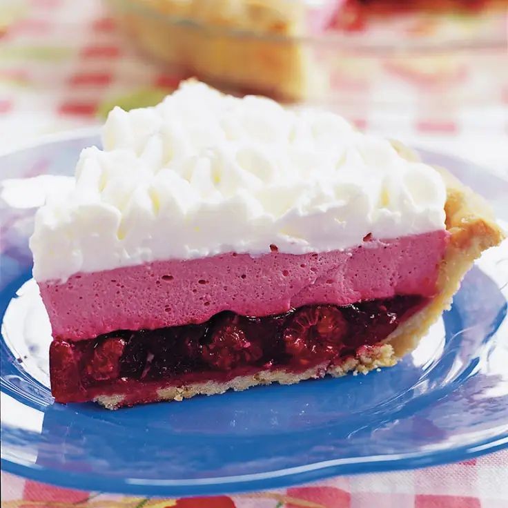 Raspberry Chiffon Pie