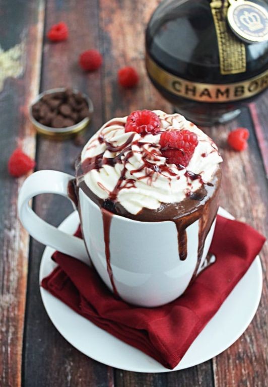 Raspberry Dark Chocolate Hot Cocoa