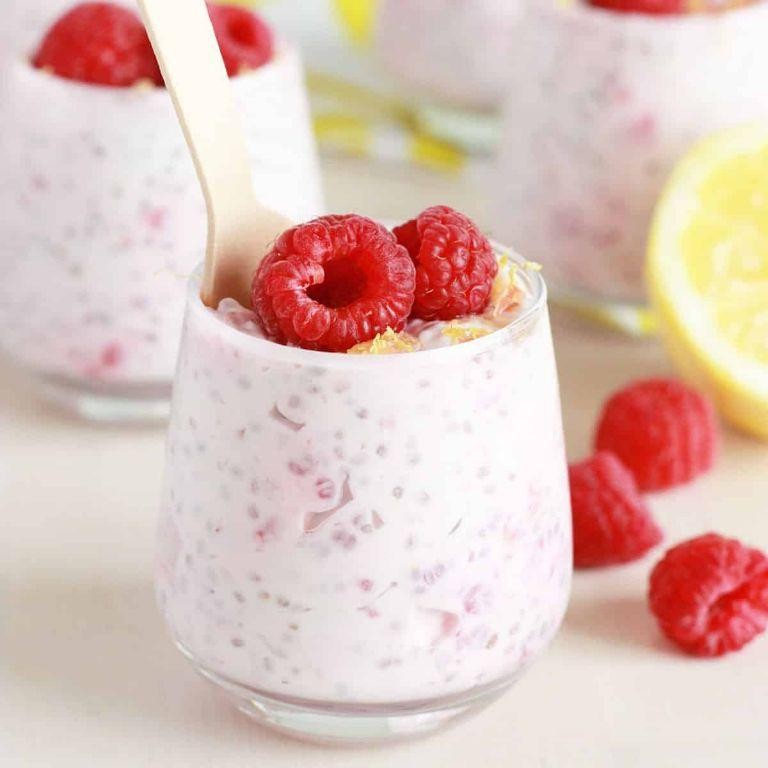 Raspberry Lemon Chia Bowl