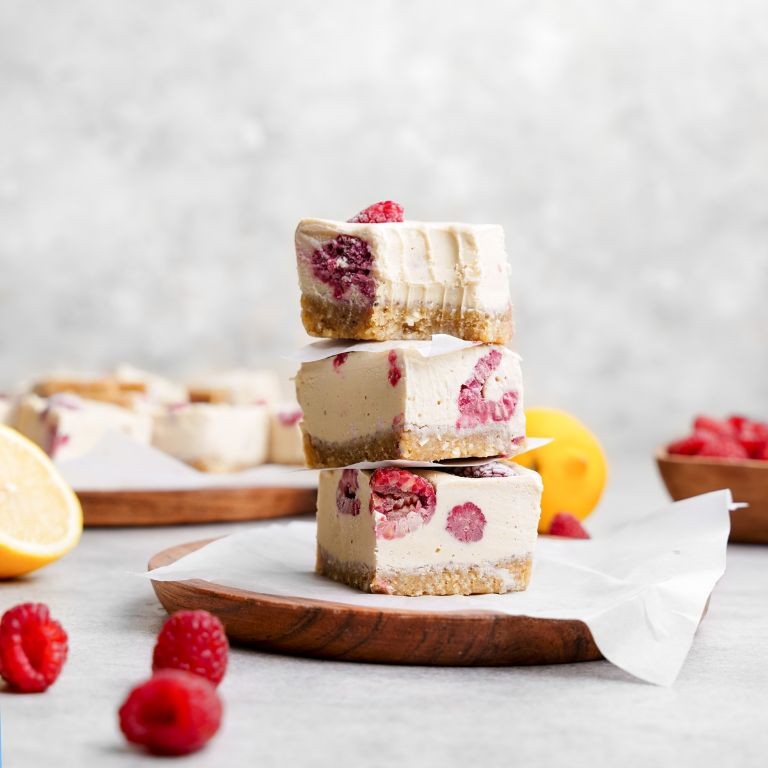 Raspberry Lemon Raw Granola Bars