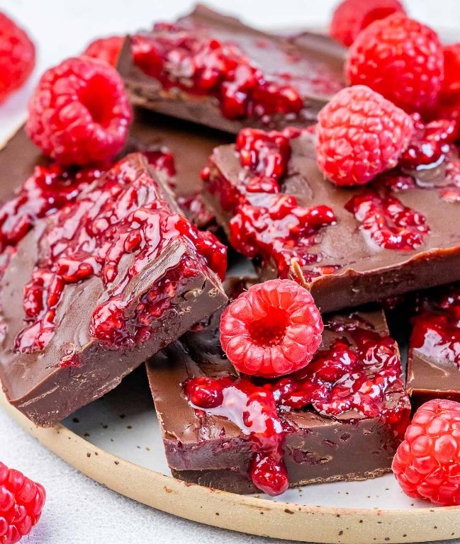Raspberry Swirl Chocolate Fudge Sauce