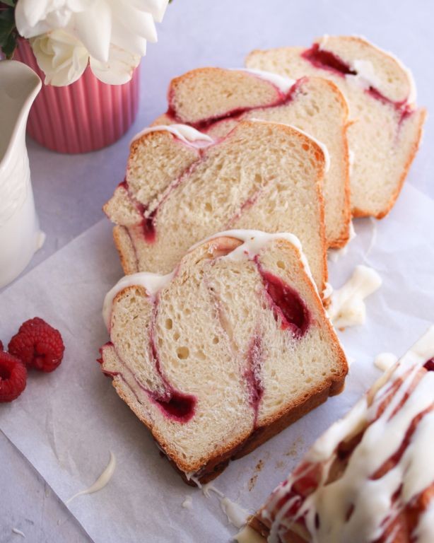 Raspberry Swirl Easter Bread