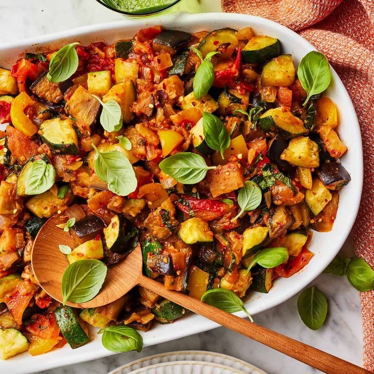 Ratatouille with Fresh Herbs and Parmesan