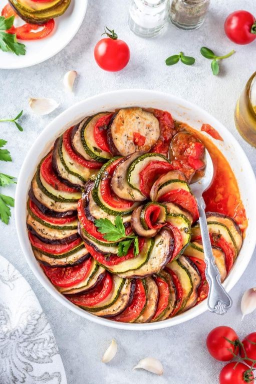 Ratatouille with Light Tomato Demi-Glace