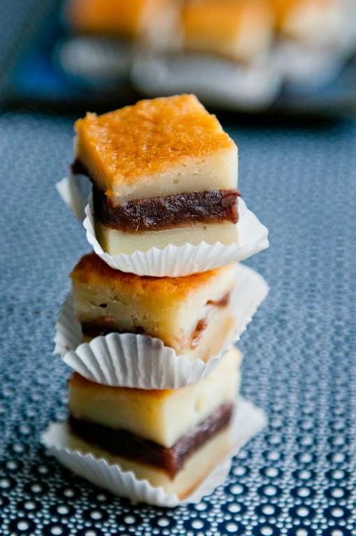 Red Bean and Coconut Milk Cake