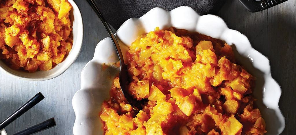 Red Kuri Squash and Sweet Potato Mash