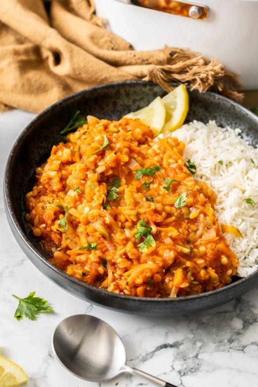 Red Lentil and Rice Stew